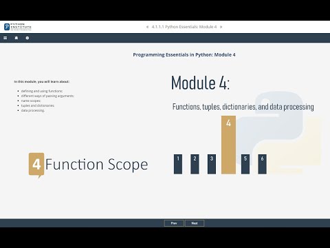 Pcap Programming Essentials In Python Module 4 Functions Part 4