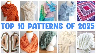 Top 10 CROCHET PATTERNS of 2025!