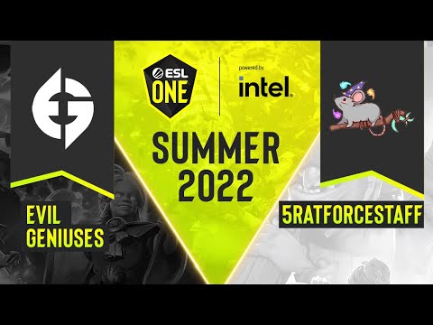 Dota2 - Evil Geniuses vs. 5RATFORCESTAFF - Game 1 - DPC NA Tour 3 - ESL One Summer 2022