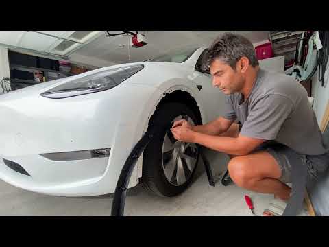 Tesla Model Y Front  Fender Garnish  Replacement