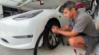 Tesla Model Y Front  Fender Garnish  Replacement