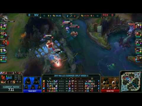 NV vs FOX Highlights Game 1 NA LCS Summer 2017 EnvyUs vs Echo Fox by Onivia