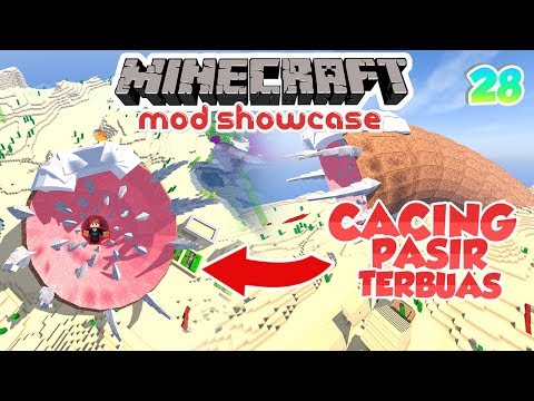NEVER FIGHT THIS WORMS IN MINECRAFT - MINECRAFT MOD SHOWCASE INDONESIA #28