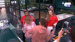 Miriam Agoney Raoul y Nerea bailando "I wanna dance with somebody" en clase con los Javis 12-12-17