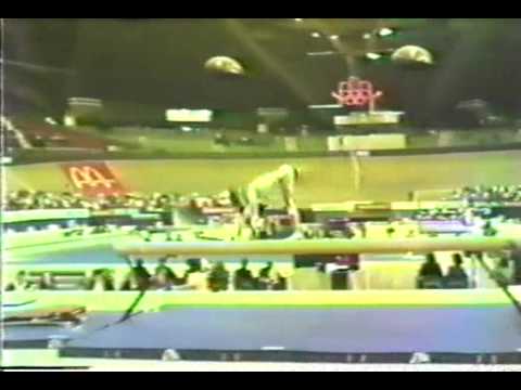 8th T HUN Andrea Ladanyi BB - 1985 World Gymnastics Championships 8.425