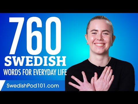 760 Swedish Words for Everyday Life - Basic Vocabulary #38