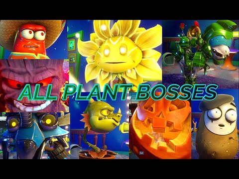Plants vs Zombies Garden Warfare 2 All Plant Bosses Gameplay | Pflanzen gegen Zombies GW2 +Mod Link!