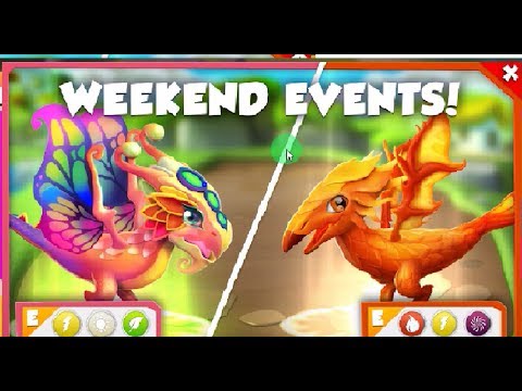 Weekend Events Dragon - Butterfly dragon + Phoenix dragon weekend events! - dragon mania legends