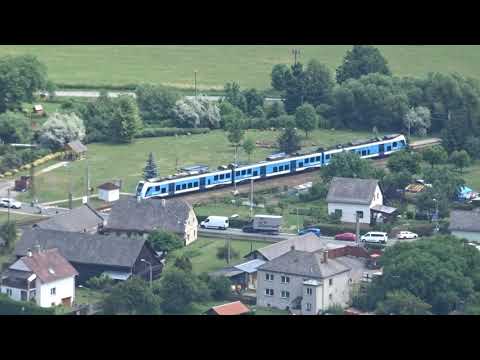 REGIOPANTER (ČD) - POHLED Z ROZHLEDNY BUKOVKA (2/2)