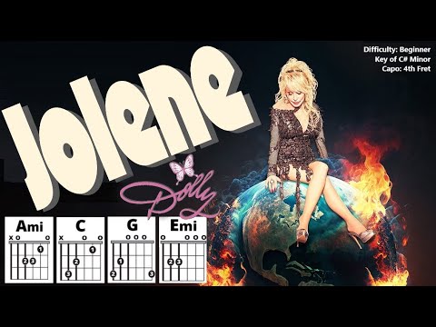 How to Play "JOLENE" by Dolly Parton (Capo 4) | Beginner Guitar Play-Along + Chords & Lyrics