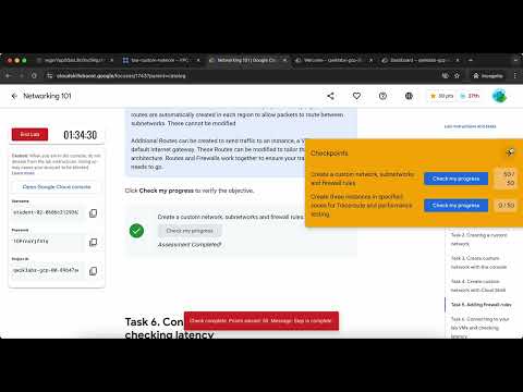 Networking Fundamentals on Google Cloud Challenge Lab ARC124