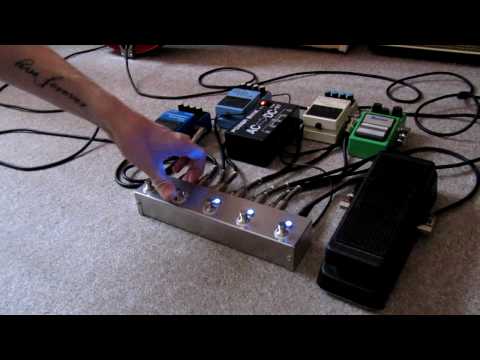 Pure Looper True Bypass Strip for 5 effect pedals (limited edition with blue illumination)