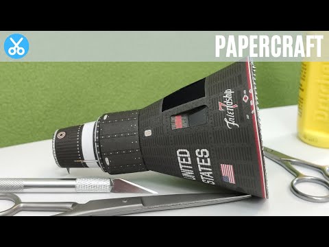 The Spacecraft Mercury-Atlas 6 "Friendship 7" Paper Model #1