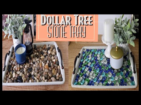 Dollar Tree DIY Mosaic Stone Serving Tray Video