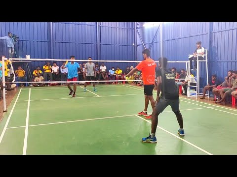 PURUSOTHAMAN SARAVANAN vs SAI DHARMA Ariyalur Badminton Tournament Men Doubles Pre Quaterfinals