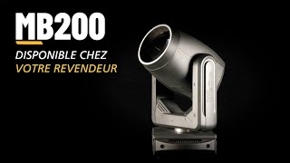 Algam Lighting MB200 - Lyre Beam 200W avec anneau LED RGB - Video