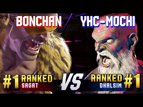 SF6 ▰ BONCHAN (#1 Ranked Sagat) vs YHC-MOCHI (#1 Ranked Dhalsim) ▰ High Level Gameplay