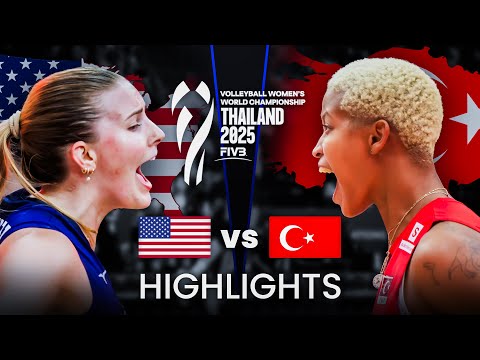TURKIYE  🇹🇷 vs USA 🇺🇸 | Highlights | Women's Volleyball World Championship 2025