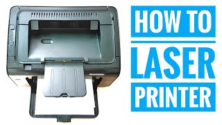 How to replace & install Laser Printer Toner cartridge HP LaserJet Pro p1102w Wireless