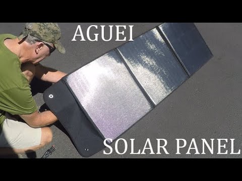 Aguei 120W Foldable Solar Panel Test and Review