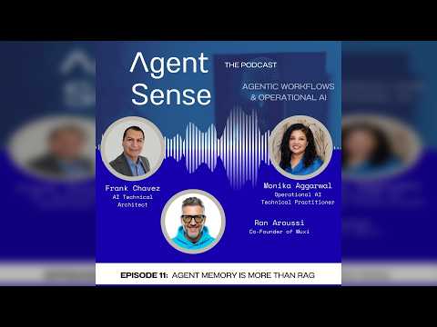 𝐀𝐠𝐞𝐧𝐭 𝐌𝐞𝐦𝐨𝐫𝐲 𝐢𝐬 𝐌𝐨𝐫𝐞 𝐓𝐡𝐚𝐧 𝐑𝐀𝐆 — video featuring Ran Aroussi