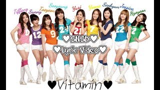 SNSD Lyric Video - Vitamin