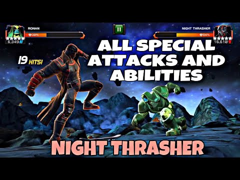 Night Thrasher All Special Attacks and Abilities |Mcoc