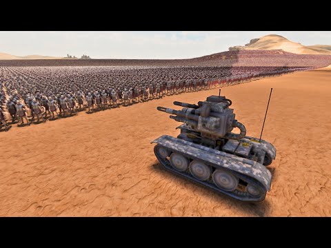 WoT Blitz TANK  "Annihilator" vs 1,000,000 Roman Army - Epic Battle Simulator