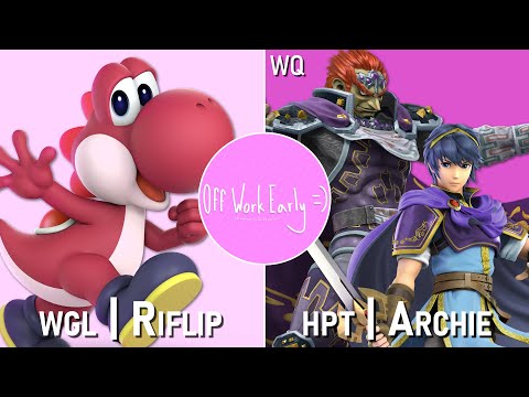 Off Work Early =) - WQ - WGL | Riflip (Yoshi) vs. HPT | Archie (Marth / Ganon)