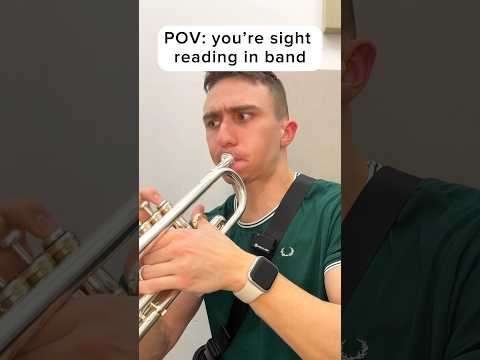 POV: you’re sight reading in band #musician #band #trumpet #marchingband #brass