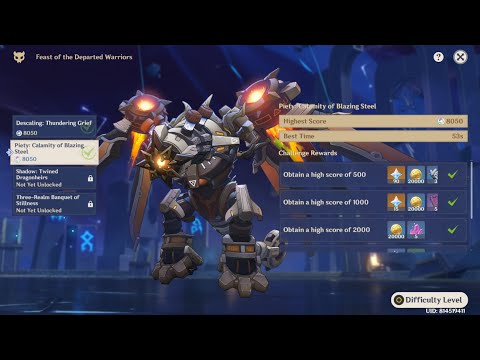 Full Offensive Wanderer | Calamity of Blazing Steel Max core under a minute | Genshin Impact