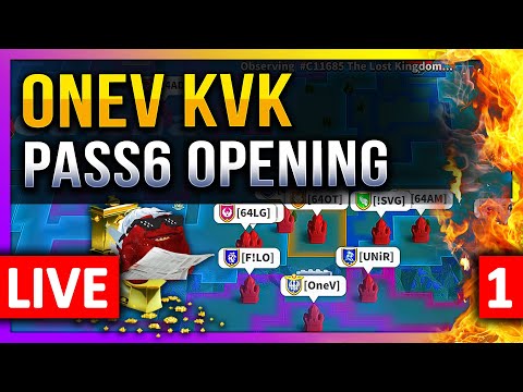 OneV KVK: Pass6 Opening 🔥🔥🔥 LIVE! 🔴 5 IMP: C11685, #1034, #1307, #1647, #1079, #1664, #1188