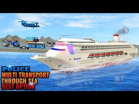 Cruise Ship Driving US Police Car Transport Simulator - New US Police Car Transport Android Gameplay