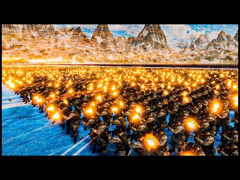 400.000 Fire Wizards vs 1.200.000 EVERY Gunner- Ultimate Epic Battle Simulator 2