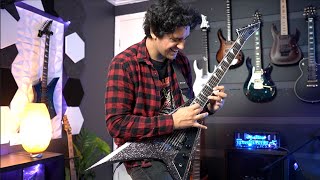 Video thumbnail for ESP LTD Kirk Hammett V Sound test by Karz Khanna