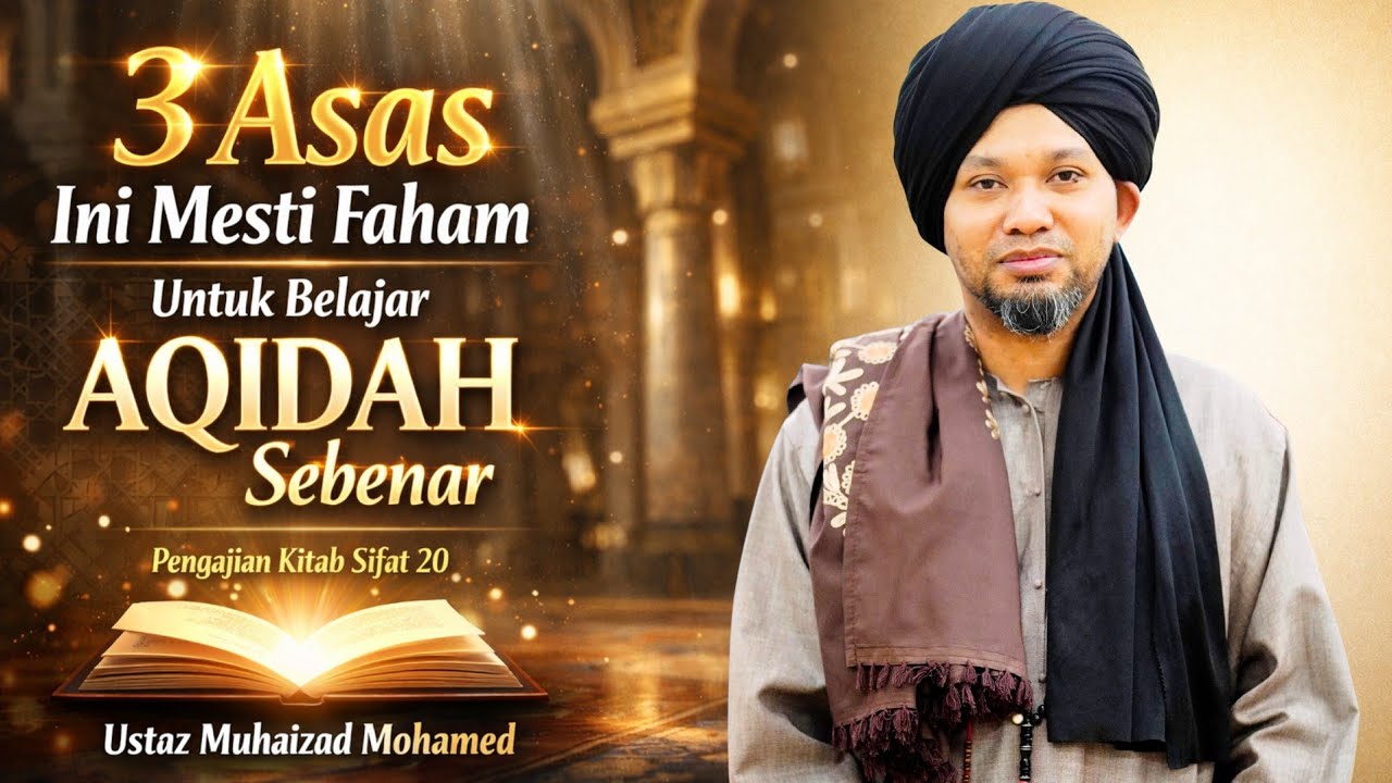 Siri 6 - Fahami Betul² 3 Asas Pengajian Sifat 20 Ini - Kitab Sifat 20 | Ustaz Muhaizad Muhammad
