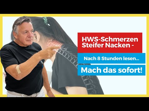 HWS-SCHMERZEN, steifer Nacken! Alles tut weh📖Mach das SOFORT!