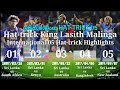 Lasith Malinga International 05 Hat Trick Highlights KUKKATTA PRODUCTIONS