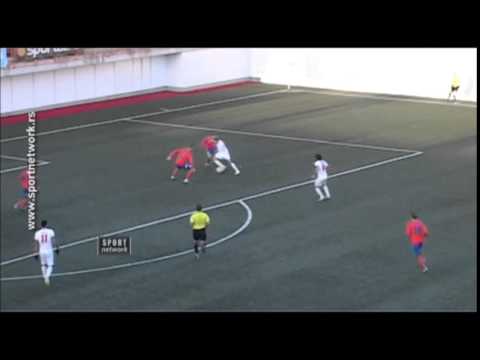 Pogodak Davora Škerjanca na utakmici 1/4 finala Kupa Srbije Voždovac - Spartak 2:1 (1:0)