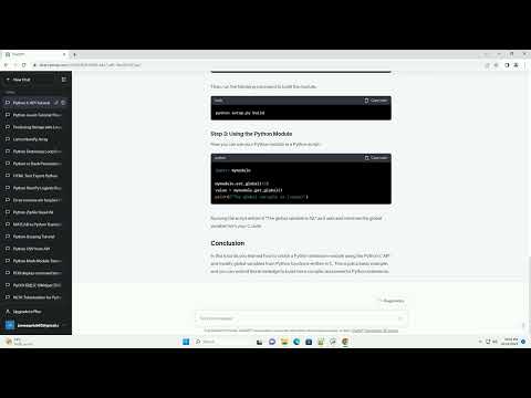 Python C Api And Global Variables Modified In Python Functions