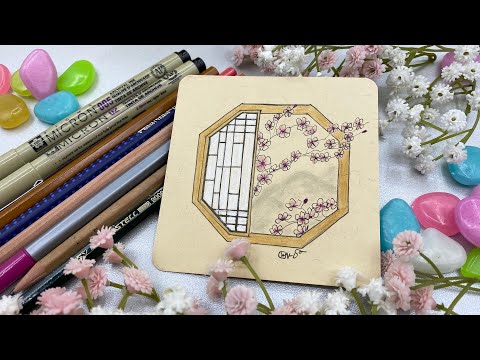 Blossom in the window - Mind Refreshing Drawings EP213