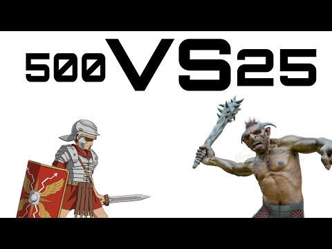 25 Troll VS 500 roman soldiers
