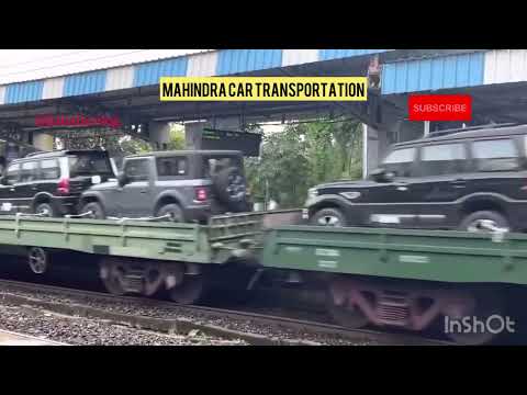Full Train book by Mahindra for Cars | First time in India for fast delivery❤️  #mahindra #train