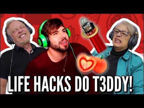 IDOSOS REAGEM A T3DDY - PASSEI RAIVA VENDO ESSES LIFE HACKS ESTRANHOS!!!!!!!!!!