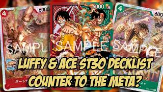 Luffy & Ace ST30 Decklist - Proviamolo! - New Strong Leader! - One Piece TCG ITA