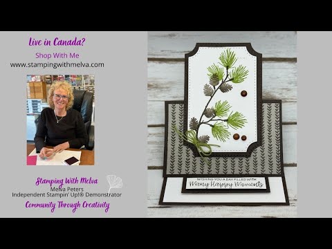 Live with Stamping With Melva - Branching Out Easel card