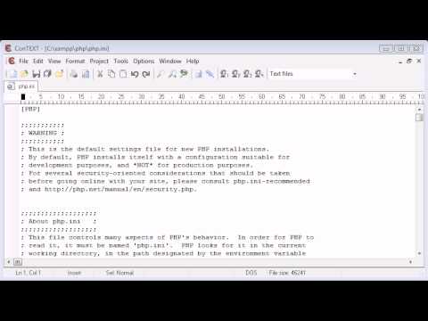 Beginner PHP Tutorial 7 The php ini File