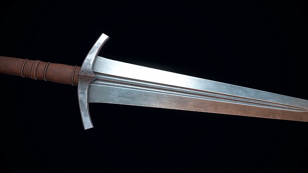 Medieval Broadsword 3D Model