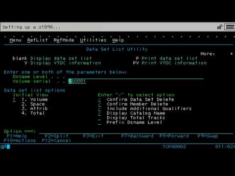 EP01: First setup on z/OS