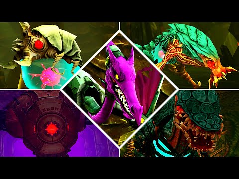 Metroid: Samus Returns 4K - All Bosses (No Damage)